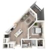 Floor plan: 1B
