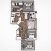Floor plan: 3x2 1159 Avanti Renovation
