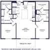 Floor plan: Meridian with Fenced-In Yard