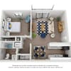 Floor plan: A1 Fully Renovated