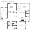 Floor plan: 3BR 2BA (1235sf)
