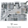 Floor plan: 3 Bedroom 2 Bathroom