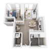 Floor plan: 1x1 Floor Plan 19