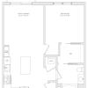 Floor plan: 1 Bed/1 Bath-A2d