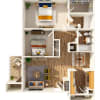 Floor plan: Two Bedroom