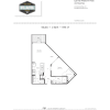 Floor plan: Studio, 1 Bathroom