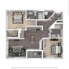 Floor plan: B1-2
