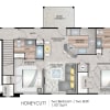 Floor plan: Honeycutt with Garage