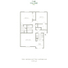 Floor plan: Two Bedroom 1060