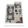 Floor plan: One Bedroom One Bath