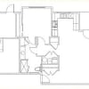 Floor plan: One Bedroom One Bath