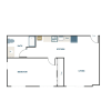 Floor plan: 1x1 C10