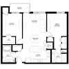 Floor plan: Two Bedroom - B