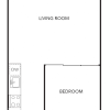 Floor plan: Open 1x1 B1