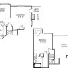 Floor plan: A3 1Bedroom 1.5 Bath 910sf