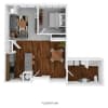 Floor plan: Apartment Style 1 Bedroom 1 Bathroom
