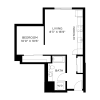 Floor plan: Open 1x1 B2