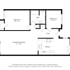 Floor plan: Villa - 2 Bedroom, 1 Bath