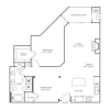 Floor plan: 1 Bed/1 Bath-A11