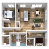 Floor plan: Two Bedroom C7