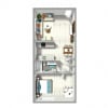 Floor plan: 1 Bed 1 Bath