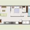 Floor plan: 208 / 308 / 408