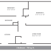 Floor plan: 2 Bedroom