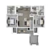 Floor plan: 2X2 D - Sundeck