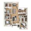 Floor plan: 3 Bedroom + Den