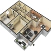 Floor plan: 2x1.5