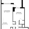 Floor plan: 1 Bed/1 Bath-A03