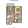 Floor plan: A3 Alternate 1x1 - Phase II