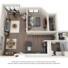 Floor plan: ONE BEDROOM | ONE BATH A5.1