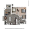 Floor plan: B1-Renovated