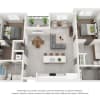 Floor plan: 2x2 B4