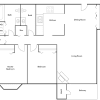 Floor plan: 2 Bedroom Traditional