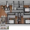 Floor plan: 3BR 2BA - 1057sqft