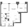 Floor plan: 1L1 - 2 Bed/1 Bath