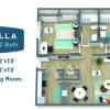 Floor plan: The Calla (2x2)