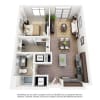 Floor plan: 1 Bed/1 Bath-A05