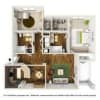 Floor plan: Auburn 3rd Floor