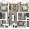 Floor plan: B3 2x2 1235 SF