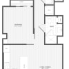 Floor plan: 1 Bed/1 Bath Den-D Medley
