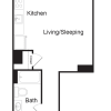 Floor plan: Studio-C1-2