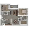 Floor plan: B2 - Partially Renovated