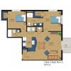 Floor plan: 2 BD/2 BA Townscape-Chadwick