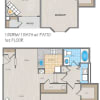 Floor plan: 1x1