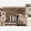 Floor plan: Dali -  1 Bedroom 1 Bath