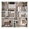 Floor plan: B2E