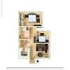 Floor plan: Large 2 Bed 1 Bath